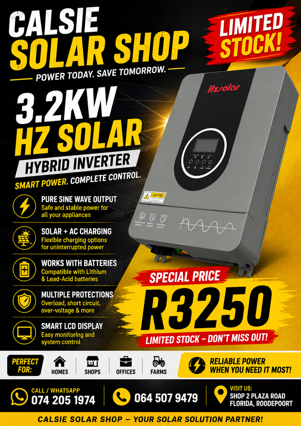3.2kw Hybrid HZ Solar Inverter