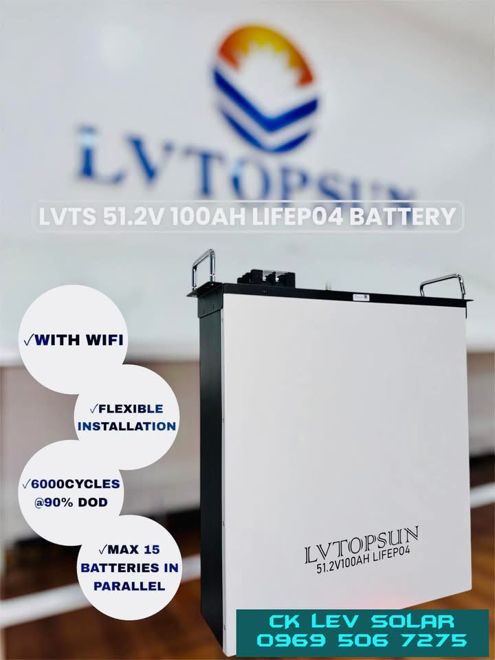 51.2v  100ah LV topsun  5.12kwh wifi    LV-512100Ns